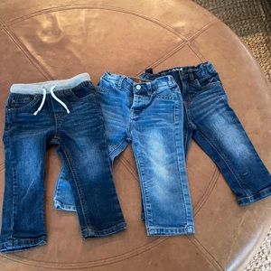 Toddler boys Jean lot,  3 pairs of size 18 months in good condition!